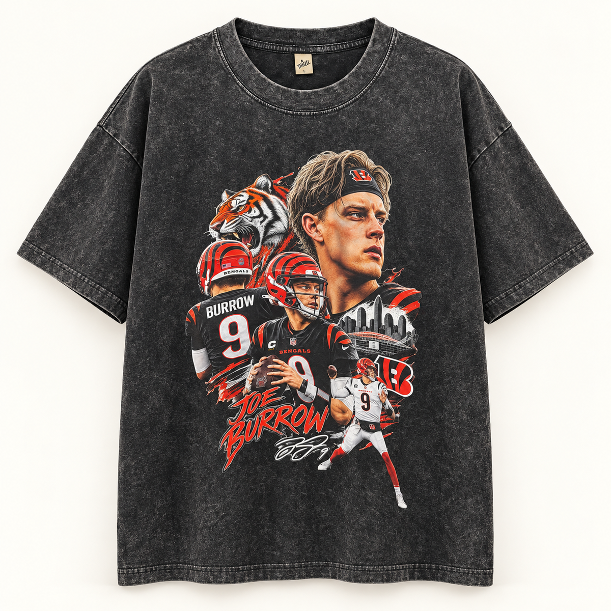 Washed Graphic Tee - Joe Burrow
