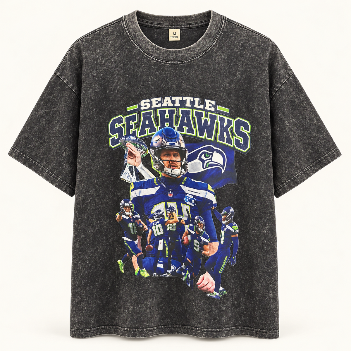 Washed Graphic Tee - Seahawks