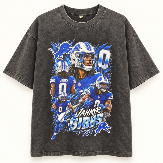 Washed Graphic Tee - Jahmyr Gibbs
