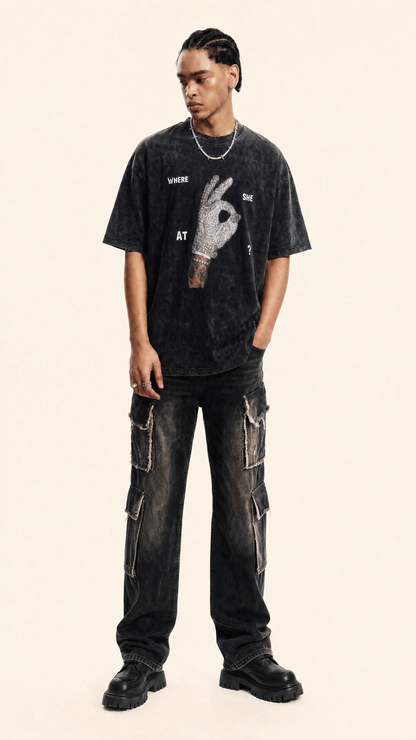 Washed Graphic Tee - Iceman