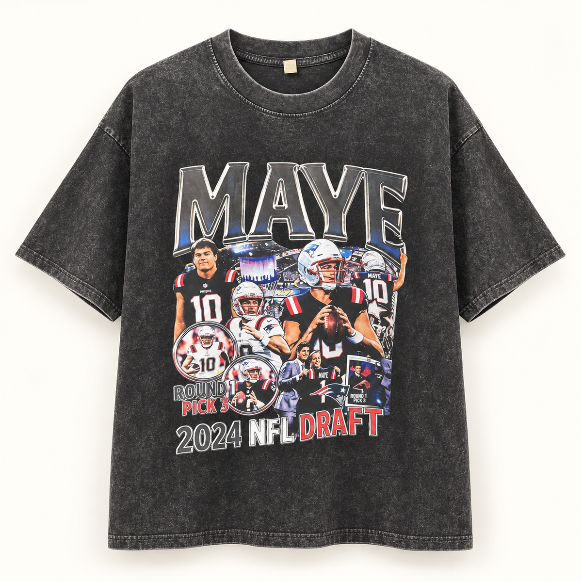 Washed Graphic Tee - Drake Maye