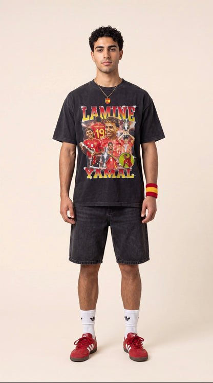 Washed Graphic Tee - Lamine Yamal
