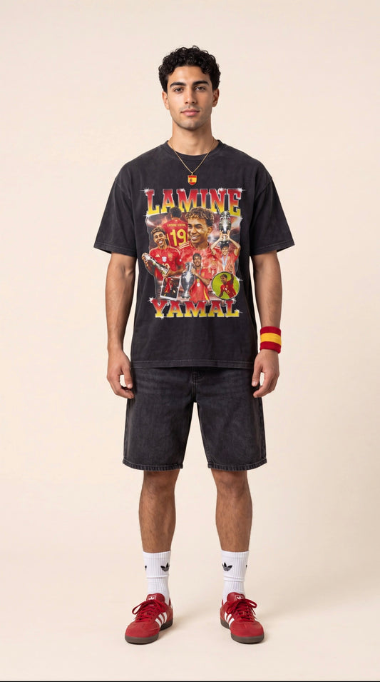 Washed Graphic Tee - Lamine Yamal